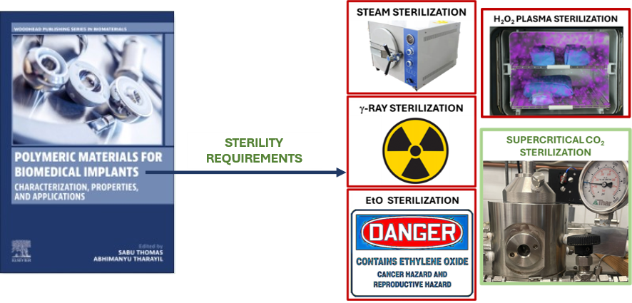 Strategies for the sterilization of polymeric biomaterials